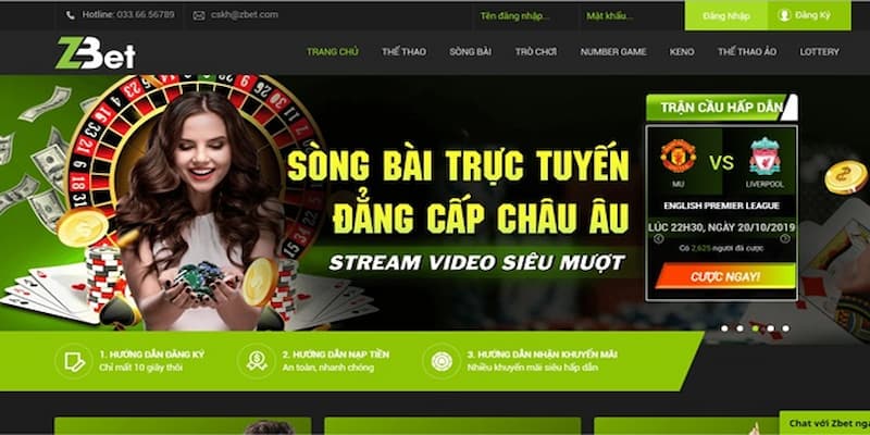 Lợi thế của Zbet trong sân chơi